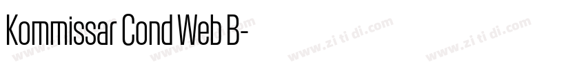 Kommissar Cond Web B字体转换 Kommissar Cond Web B字体转换